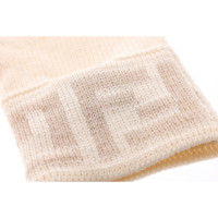 Fendi Gloves Wool in Cream
