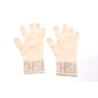 Fendi Gloves Wool in Cream