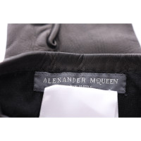 Alexander McQueen Gants en Cuir en Noir