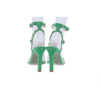 Hoss Intropia Pumps/Peeptoes Leather in Green