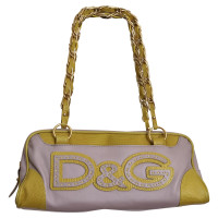 D&G Handtasche aus Leder in Violett