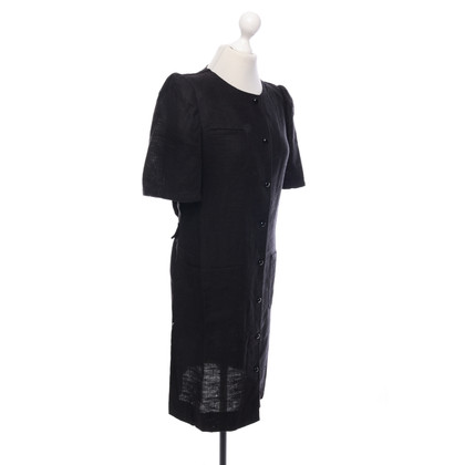 Valentino Garavani Kleid aus Leinen in Schwarz