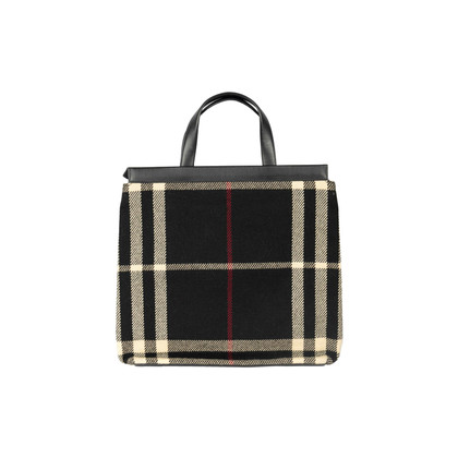 Burberry Tote Bag aus Wolle in Schwarz