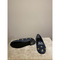 John Galliano Slippers/Ballerinas Leather in Blue