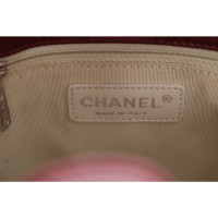 Chanel Shopping Tote Leer in Bordeaux