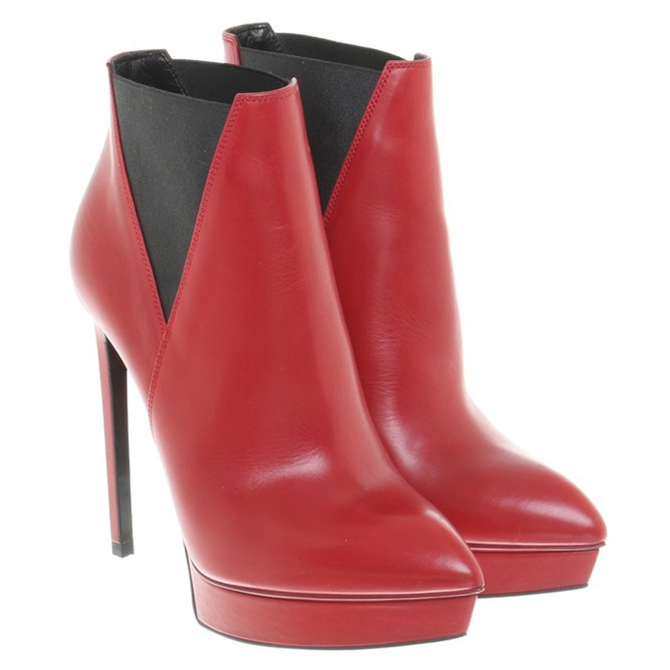 Saint Laurent Ankle boots in red