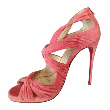 Christian Louboutin Sandals Suede in Pink