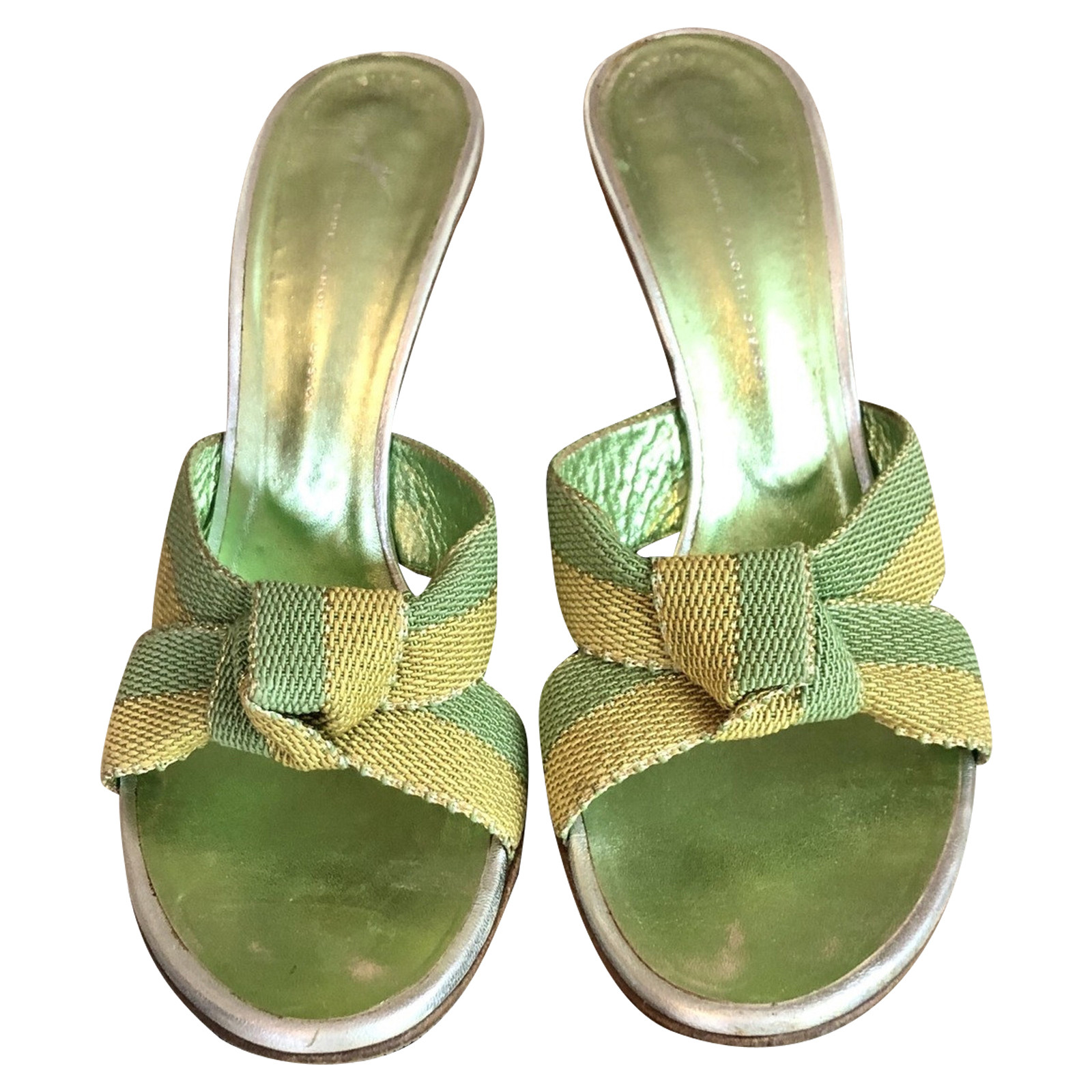 Giuseppe Zanotti Sandals Canvas in Green - Second Hand Giuseppe Zanotti  Sandals Canvas in Green buy used for 135€ (4481457)