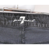 7 For All Mankind Skirt Cotton in Black