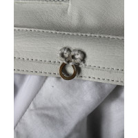 Chloé Jacke/Mantel aus Leder in Weiß
