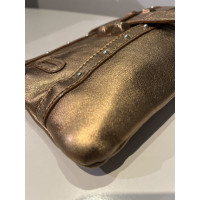 Chloé Clutch Bag Leather in Gold