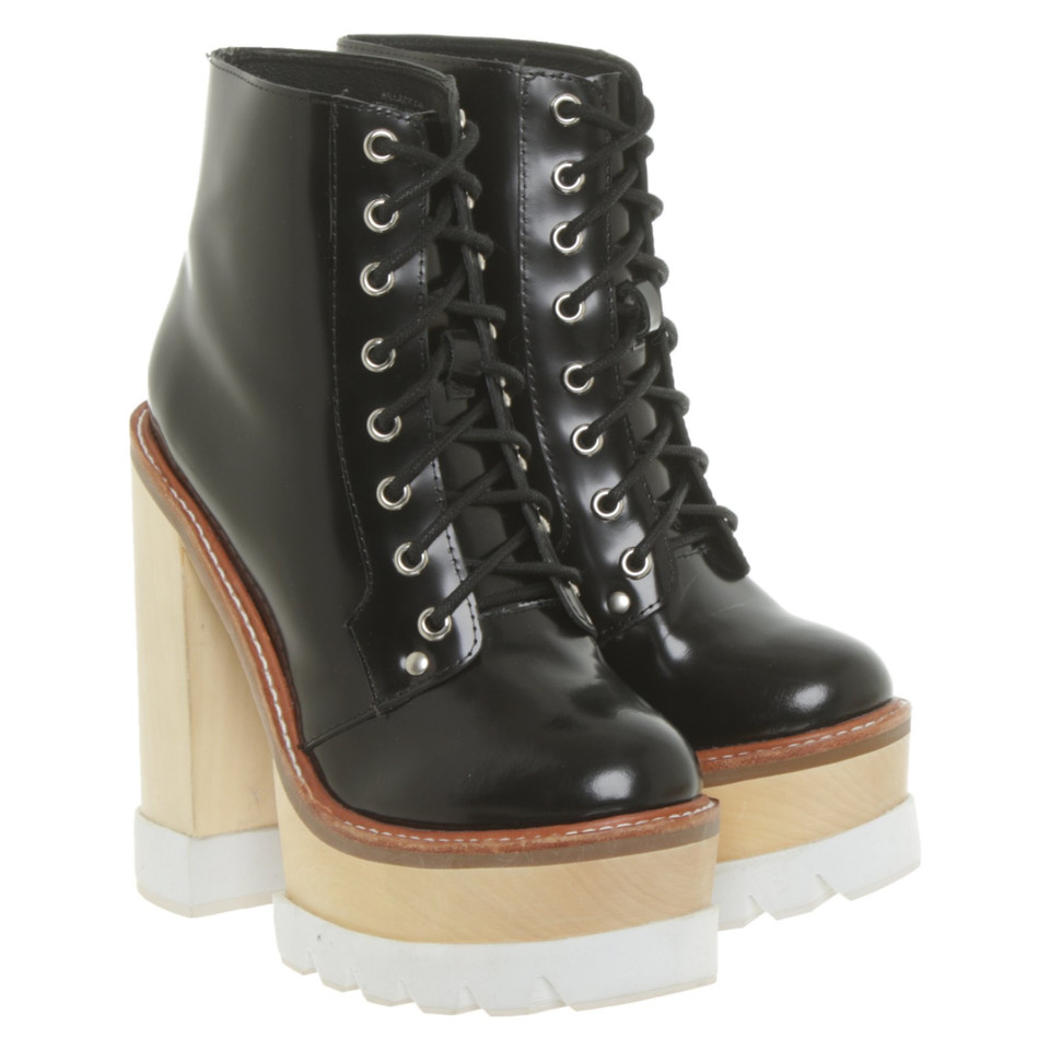 Jeffrey Campbell Stiefeletten aus Leder in Schwarz