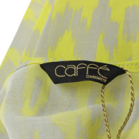 Andere Marke Caffé - Kaftan Tunika in Gelb gemustert