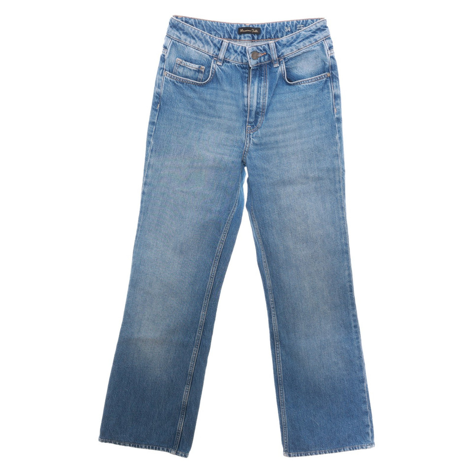 Massimo Dutti Jeans in Cotone in Blu