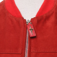 Cesare Paciotti Jacket/Coat Suede in Red
