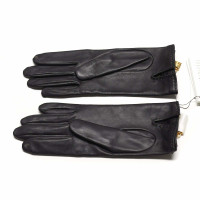 Hermès Handschuhe aus Leder in Schwarz