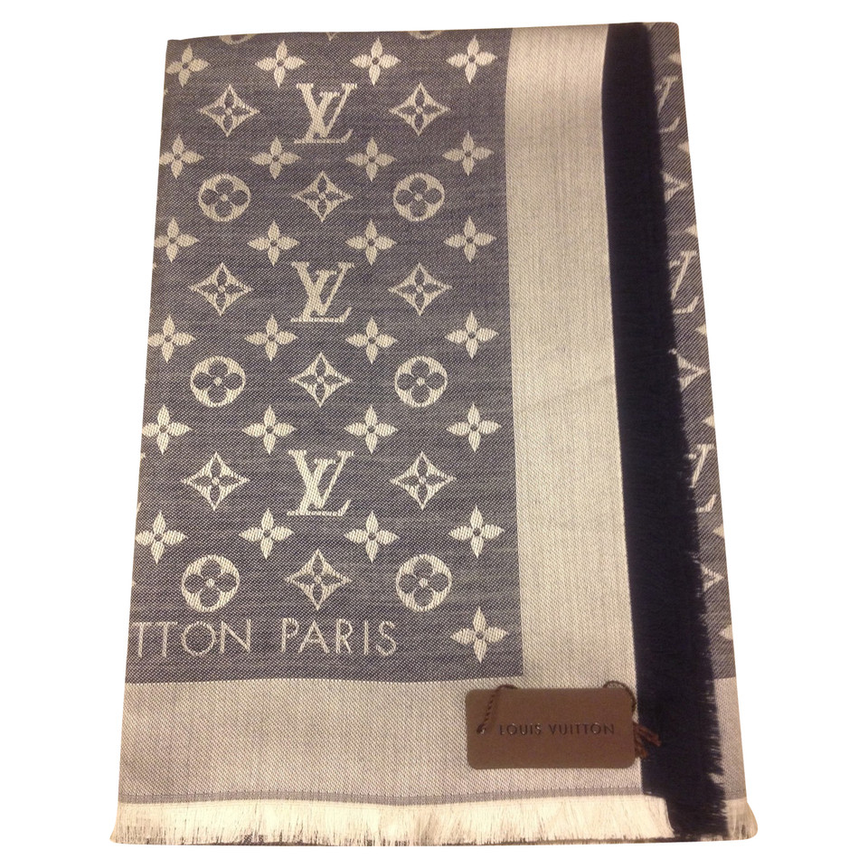 Louis Vuitton Monogramme denim en tissu bleu