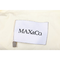 Max & Co Jacke/Mantel aus Baumwolle in Creme