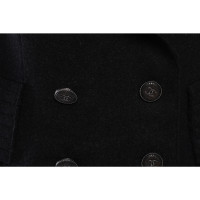 Chanel Jacke/Mantel aus Kaschmir in Grau
