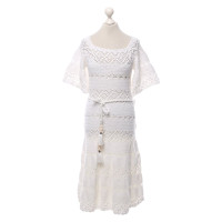 Zimmermann Kleid aus Baumwolle in Weiß