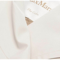 Max Mara Jacke/Mantel aus Baumwolle in Weiß