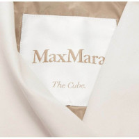 Max Mara Jacke/Mantel aus Baumwolle in Weiß