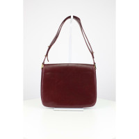 Bally Handbag Leather in Bordeaux