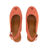 Clergerie Sandals Leather in Orange
