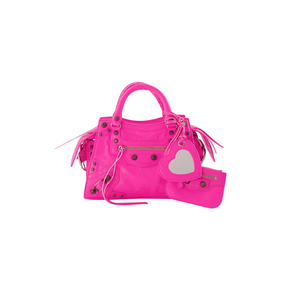 Balenciaga City Bag aus Leder in Rosa / Pink