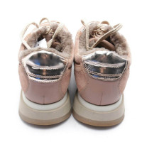Santoni Sneakers aus Leder in Rosa / Pink