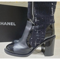 Chanel Stivali in Pelle in Blu