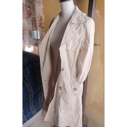 Max Mara Jacke/Mantel aus Baumwolle in Beige