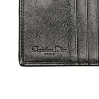Christian Dior Täschchen/Portemonnaie aus Canvas in Grau