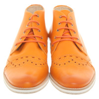 Marithé Et Francois Girbaud Chaussures à lacets en Cuir en Orange