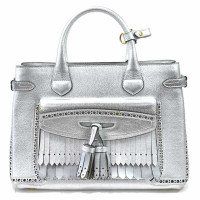 Burberry Handbag Leather in Silvery