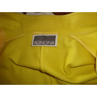 Agnona Jacke/Mantel aus Kaschmir in Gelb