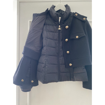 Elisabetta Franchi Jacket/Coat Cotton in Black