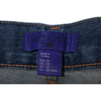 Jimmy Choo For H&M Jeans aus Baumwolle in Blau