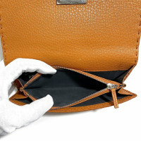 Fendi Peekaboo Bag aus Leder in Orange