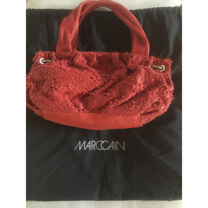 Marc Cain Handtasche aus Leder in Rot