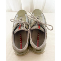 Prada Trainers Patent leather in Green