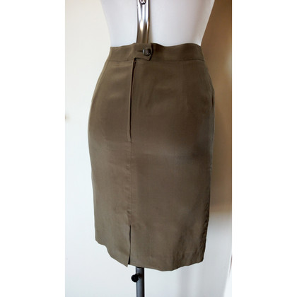 Marina Rinaldi Skirt Silk in Khaki