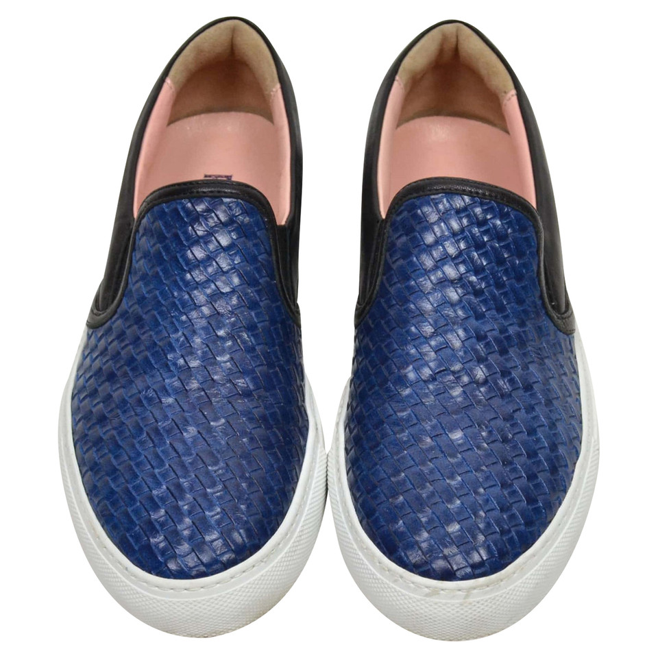 Pollini Slippers/Ballerinas Leather in Blue