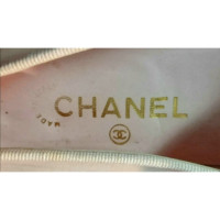 Chanel Pumps/Peeptoes en Toile en Rose/pink