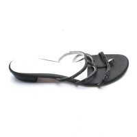 Escada Sandals Leather in Black