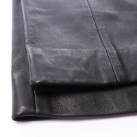Balmain Hose aus Leder in Schwarz