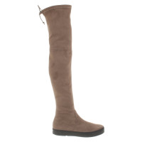 Stuart Weitzman Boots Suede in Taupe
