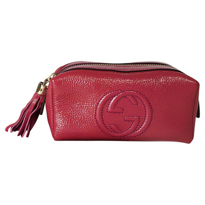 Gucci Clutch Bag Patent leather in Pink