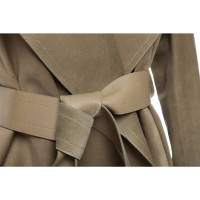 Céline Jacket/Coat Leather in Olive