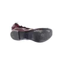 Burberry Slippers/Ballerinas Leather in Bordeaux